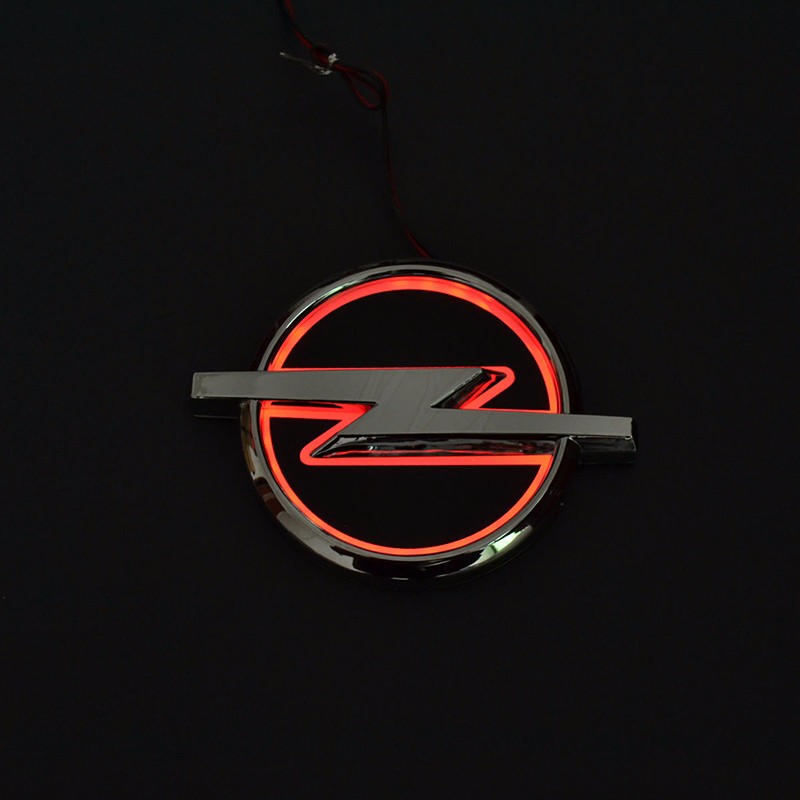 Car Styling 13cm*10cm white/Blue/Red 5D Rear Badge Bulb Emblem Logo led Light Sticker Lamp For OPEL Vectra Corsa Insignia