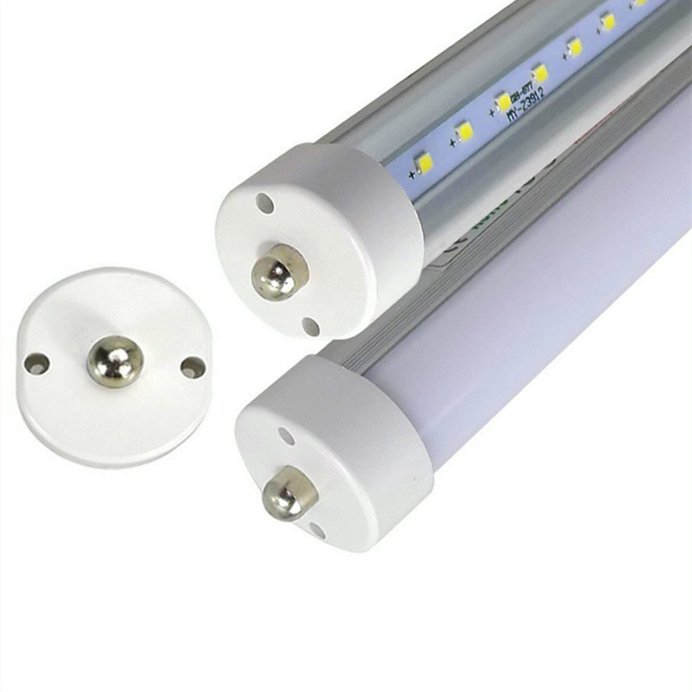 8ft led tube light US Stock 8 feet 8ft single pin t8 FA8 LED bulb Lights 45W 4800Lm LEDs Fluorescent Tubes Lamps 85-265V garage shop warehouse