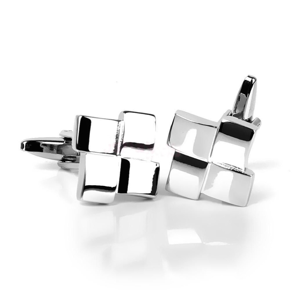 Brand French Shirt Men Jewelry Geometric Unique Wedding Groom Men Cuff Links Business Men039s Silver Cufflinks Jewelry