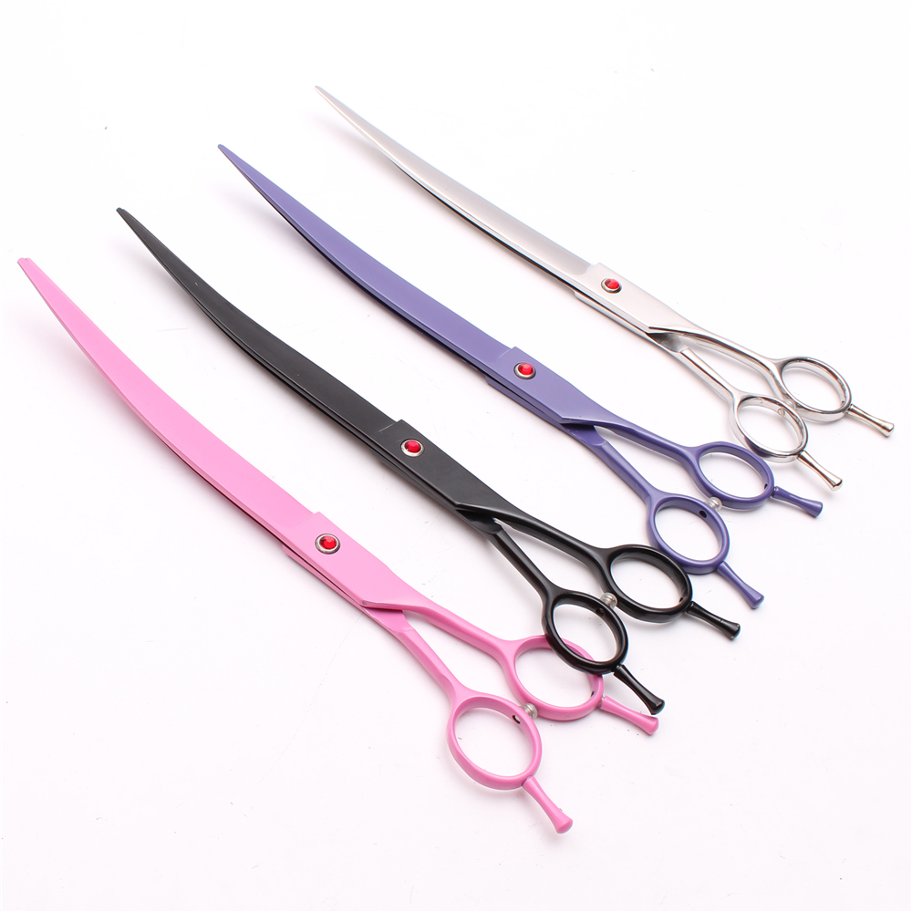 9.0" Japan 440C Customized Logo Professional Dogs Cats Pets Hair Shears Hairdressing Scissors Fishbone Curved Cutting Shears Add Bag C4005
9.0" Japan 440C Customized Logo Professional Dogs Cats Pets Hair Shears Hairdressing Scissors Fishbone Curved Cutting Shears Add Bag C4005