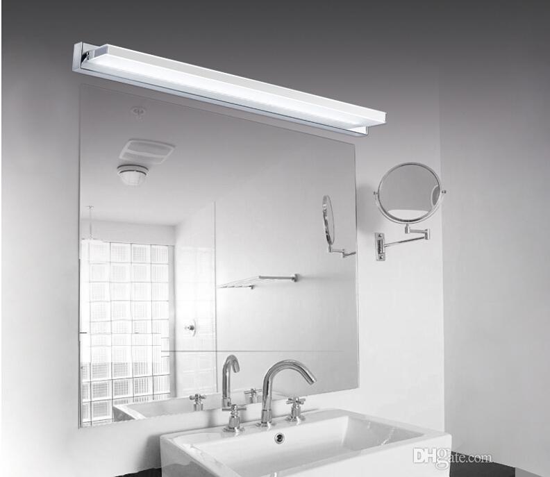 Acrylic Bathroom LED Mirror Light SMD5050 Mini Style waterproof LED wall sconces front light Stainless steel vanity led light