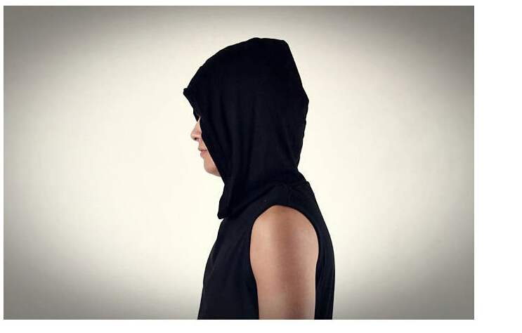 Wholesale-IMC Hot Sale New 2016 Summer Men's Sleeveless Hoodies Casual Men Sport Hoodies Black/White Men's Thin Hooded Vest