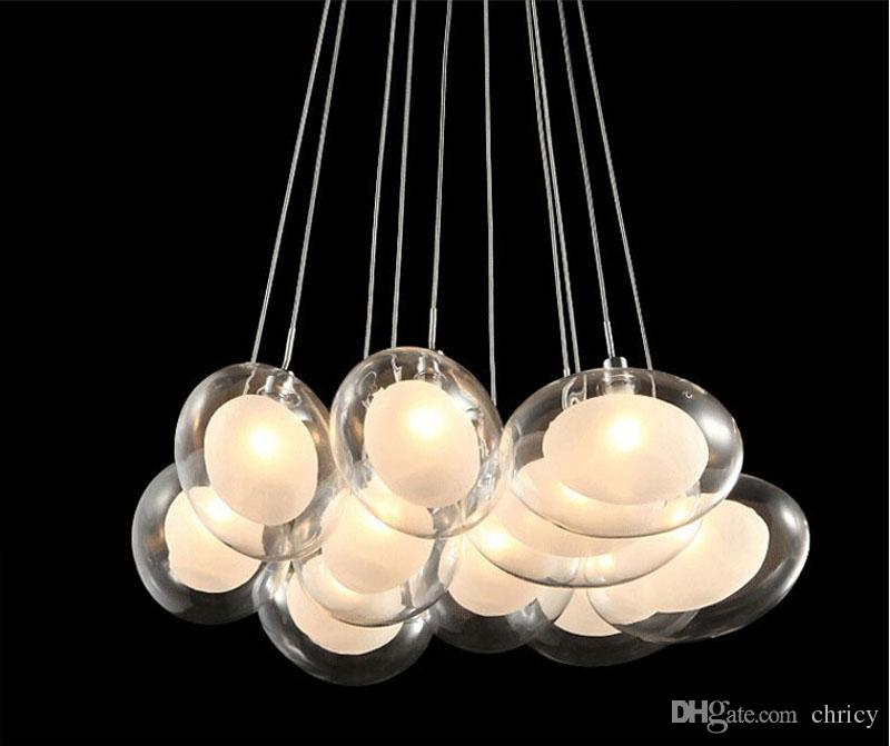 modern minimalist led glass chandeliers glass pendant lighting dining room living room pendant light fixture ac85265v