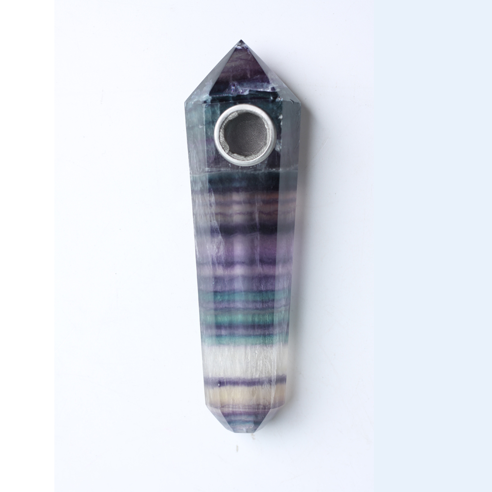 Free Shipping HJT Wholesale modern custom smoking pipes natural Fluorite crystal quartz Tobacco Pipes healing Hand Pipes FREE POUCH
Free Shipping HJT Wholesale modern custom smoking pipes natural Fluorite crystal quartz Tobacco Pipes healing Hand Pipes FREE POUCH