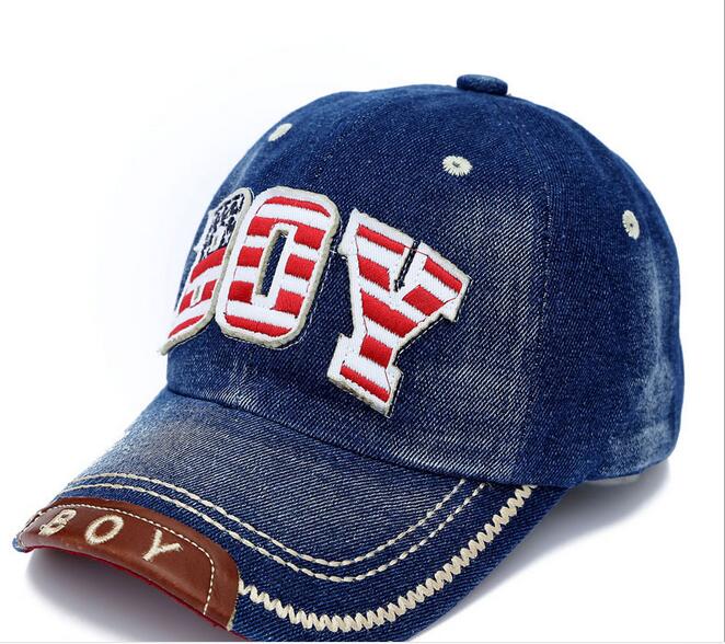 Ship within 3 days Spring Summer Kids Caps Children Boys Girls Cotton Letter Baseball Caps Adjustable Hip Hop Snapback Sun Caps HJIA905