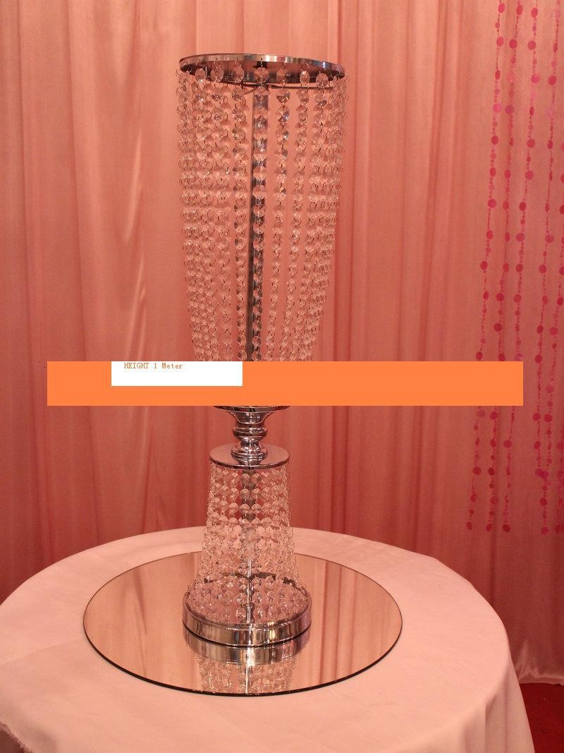 80cm tall crystal wedding road lead props wedding table certerpieces event party decoration wedding flower holder flower display holder