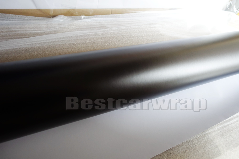 Anthracite Matte Metallic Vinyl Wrap With Air Bubble Free Dark Grey Gunmetal Matt Chrome metallic Vehicle Wrapping size 1.52x20m / 5x66ft
