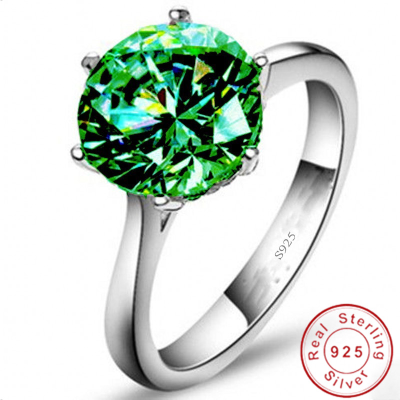 Classic Jewelry Real Soild 925 Sterling silver ring solitaire 3ct Green 5A Zircon Cz Anniversary wedding band rings for women
Classic Jewelry Real Soild 925 Sterling silver ring solitaire 3ct Green 5A Zircon Cz Anniversary wedding band rings for women