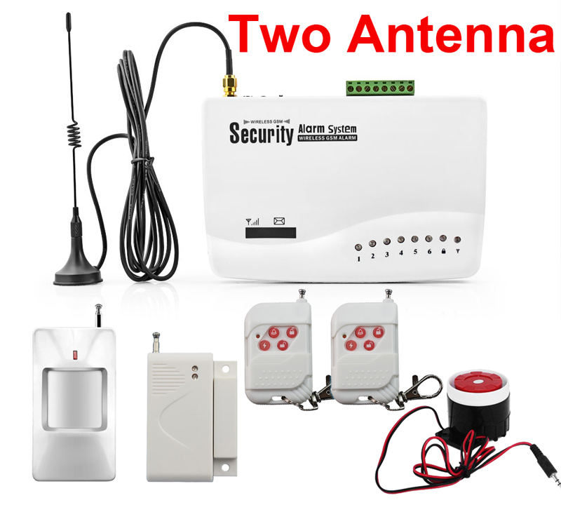 Wireless Home Security Burglar GSM Alarm System Auto Dialer SMS SIM Call (Built-in battery) Dual Antenna
Wireless Home Security Burglar GSM Alarm System Auto Dialer SMS SIM Call (Built-in battery) Dual Antenna