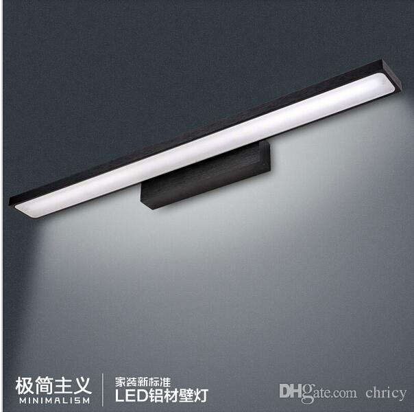 modern led bathroom lighting mirror lights makeup dressing room bathroom aluminumstainless steel led wall sconces fixtures 8 12 16 24w