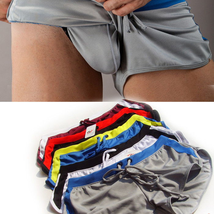 Wholesale-1pc retail New arrival underwear men derlook shorts cotton sports shorts men sleep bottoms S M L XL