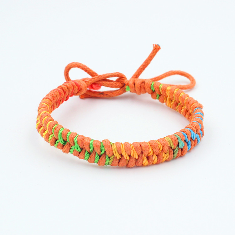 10 Colors Bohemian Brand Bangle Weave Cotton Friendship Bracelet Woven Rope String Friendship Bracelets For Friends