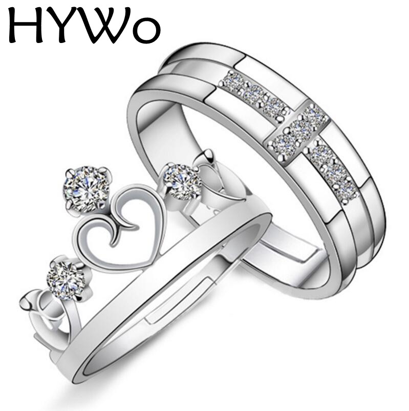 HYWo Brands 1 Pair Silver Plated Prince Princess Crown CZ Crystal Promise Ring Set Pair for Lovers Couple Rings for Women Men
HYWo Brands 1 Pair Silver Plated Prince Princess Crown CZ Crystal Promise Ring Set Pair for Lovers Couple Rings for Women Men