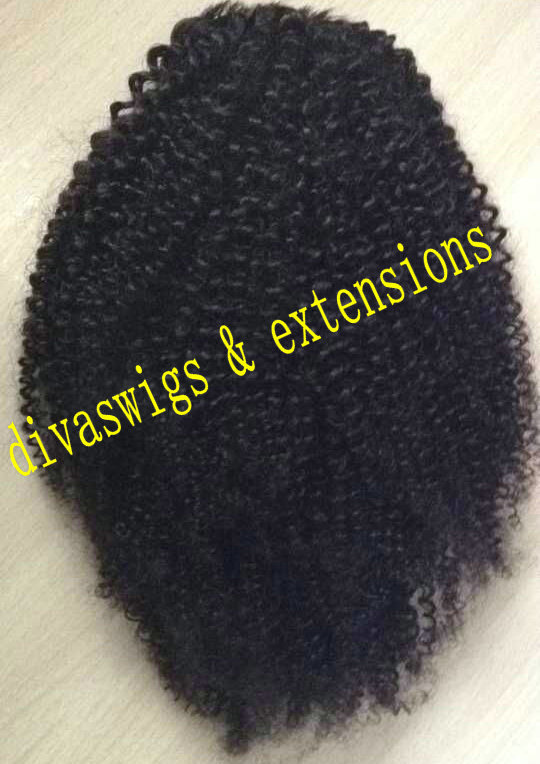 Afro kinky curly ponytail hair extension jet black kinky curly drawstring pony tail hairpiece clip in ponytail afro 100g-160g