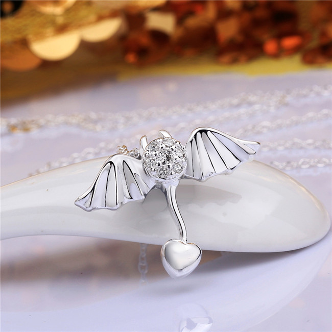 Brand new Angel wings Pendant Necklace white gemstone sterling silver necklace STSN686,fashion 925 silver necklace factory direct sale
Brand new Angel wings Pendant Necklace white gemstone sterling silver necklace STSN686,fashion 925 silver necklace factory direct sale