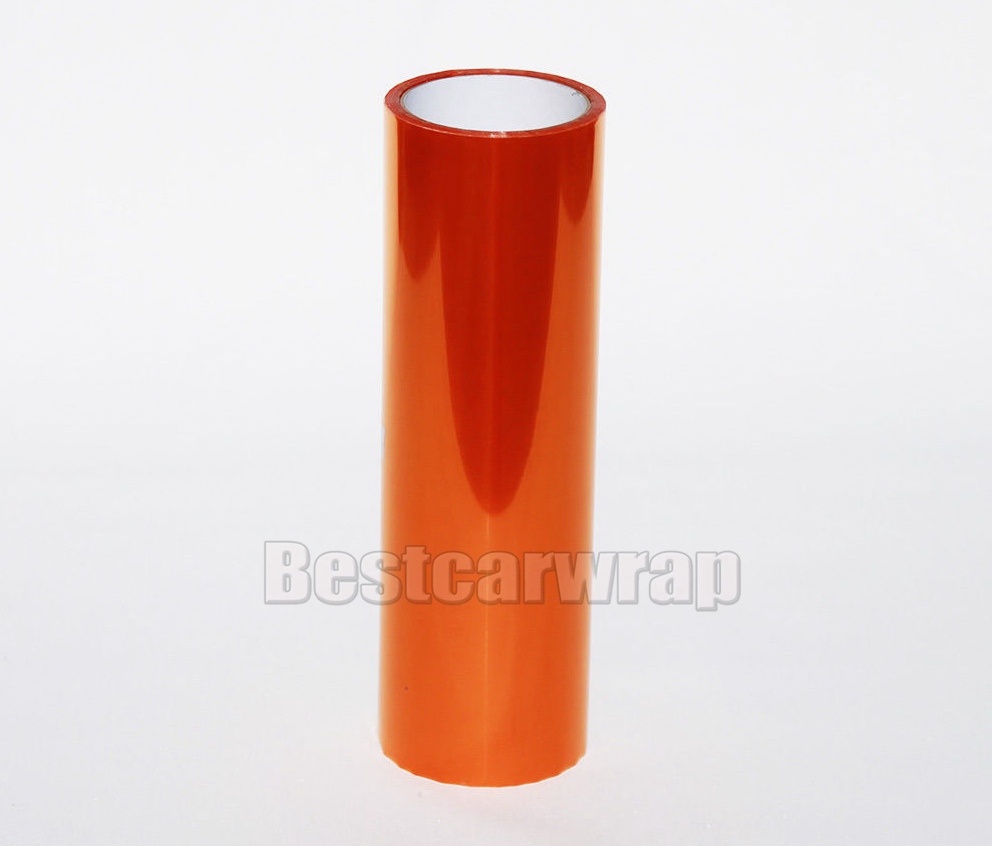 2 rolls Orange Headlight Film Tint Taillight / Motorbike Rear Lamp Tinting self adheisve Size 0.3x10m/ Roll
