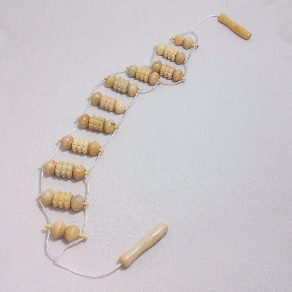 2017 Hot Sale Beige Wooden Waist Care Roller Massager Massage & Relaxation Full Body Wholesale