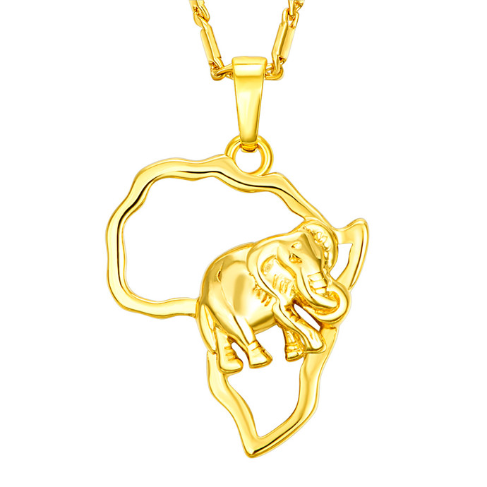 Africa Elephant Necklace Silver/Gold Color Trendy African Map Necklaces & Pendants For Men/Women Fashion Jewelry Gift
Africa Elephant Necklace Silver/Gold Color Trendy African Map Necklaces & Pendants For Men/Women Fashion Jewelry Gift