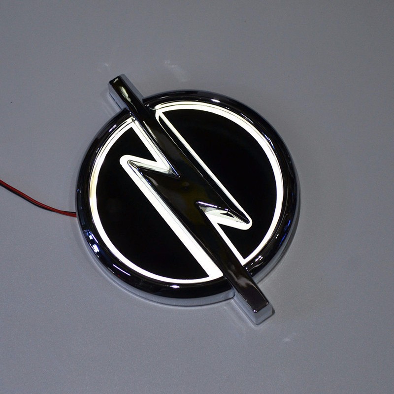Car Styling 13cm*10cm white/Blue/Red 5D Rear Badge Bulb Emblem Logo led Light Sticker Lamp For OPEL Vectra Corsa Insignia