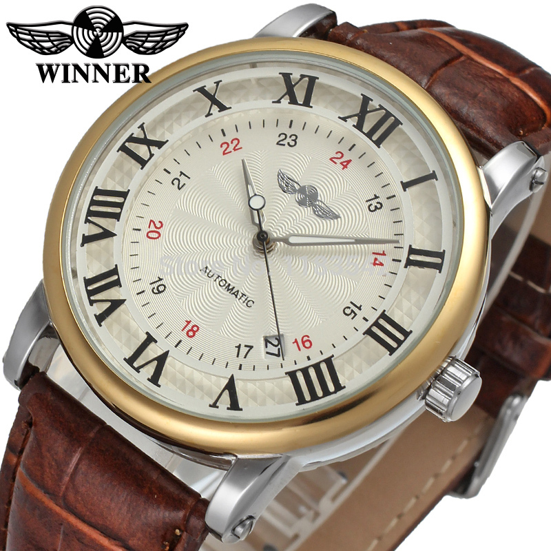 Winner 2021 Gentlemen Series Golden Bezel Calendar Business Fashion Design Watch Men Top Brand Luxury Automatic Male Wrist Watch, White blue+gold
Winner 2021 Gentlemen Series Golden Bezel Calendar Business Fashion Design Watch Men Top Brand Luxury Automatic Male Wrist Watch, White blue+gold