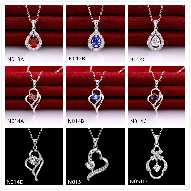 Factory direct sale fashion women's gemstone 925 silver Necklace Pendant 10 pieces a lot mixed style,sterling silver Pendant Necklaces EMN24
Factory direct sale fashion women's gemstone 925 silver Necklace Pendant 10 pieces a lot mixed style,sterling silver Pendant Necklaces EMN24