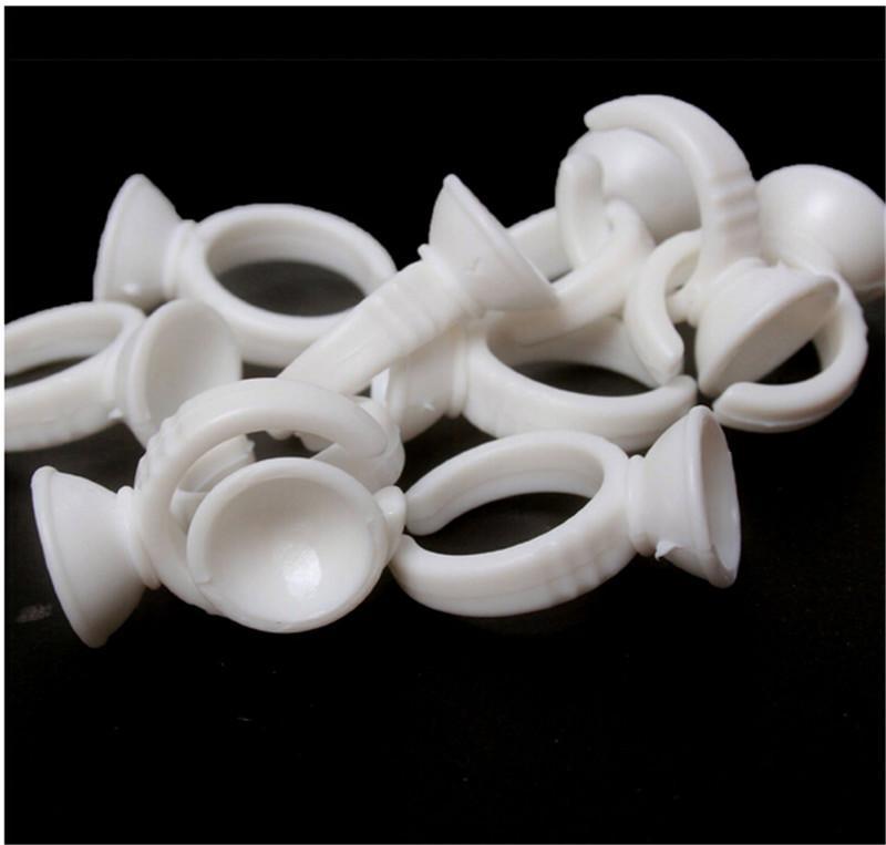 New Arrival Disposable Glue Holder Ring Pallet for Eyelash Extension Tattoo Pigment Open Ring 600Pcs/lot