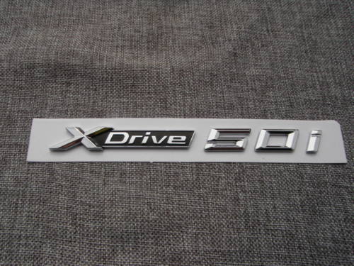 XDrive 50i Letter Number Trunk Rear Letters Emblems Decal Sticker for BMW X5 X6