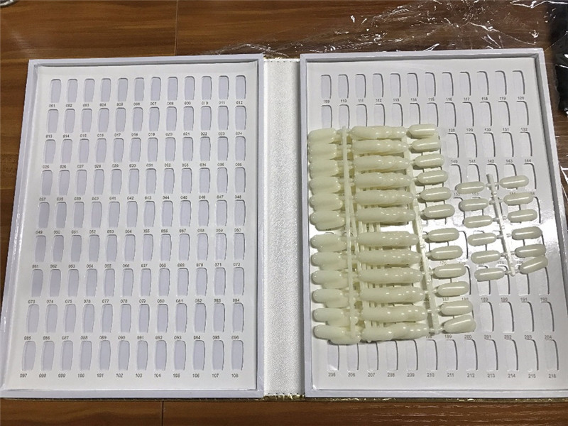 Professional Model 216 Colors Nail Gel Polish Color Display Card Book Dedicated Card Chart Nail Art Tools With 226 False Nail