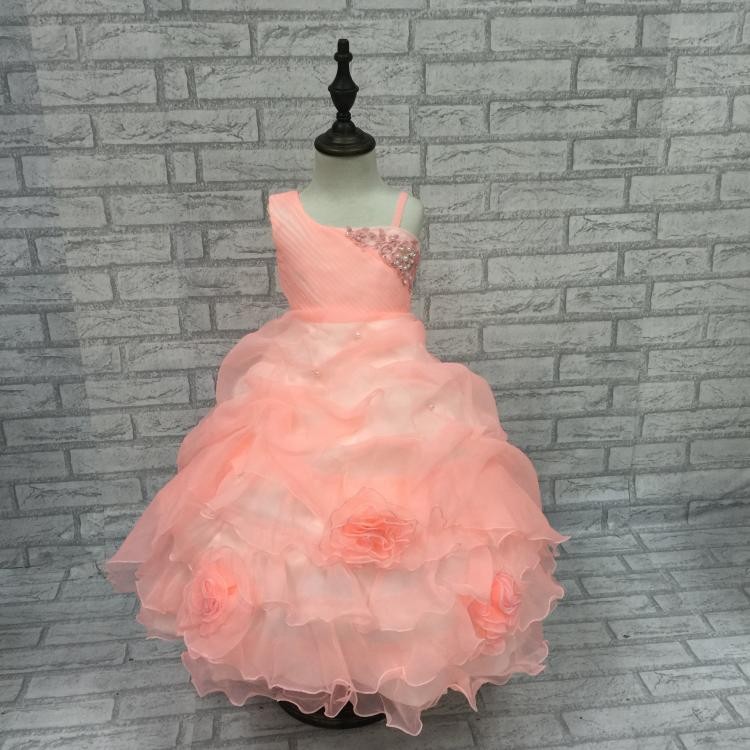 Elegant One Shoulder Girl Party Dress Kids Pageant Ball Gown Peach Lace Flower Girl Dress Formal Children Clothes Vestido
Elegant One Shoulder Girl Party Dress Kids Pageant Ball Gown Peach Lace Flower Girl Dress Formal Children Clothes Vestido