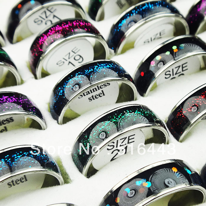 10pcs Mix Color Glaze Enamel Top 316L Stainless steel Women Mens Glitter Rings Wholesale Jewelry Lots A-204
10pcs Mix Color Glaze Enamel Top 316L Stainless steel Women Mens Glitter Rings Wholesale Jewelry Lots A-204