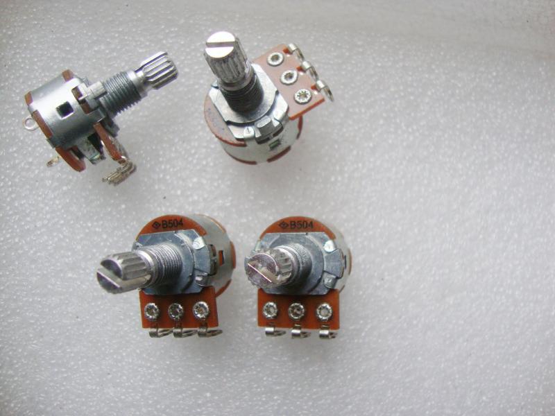 B504 B500K Switch potentiometer lamp dimmer switch speed potentiometer curved legs