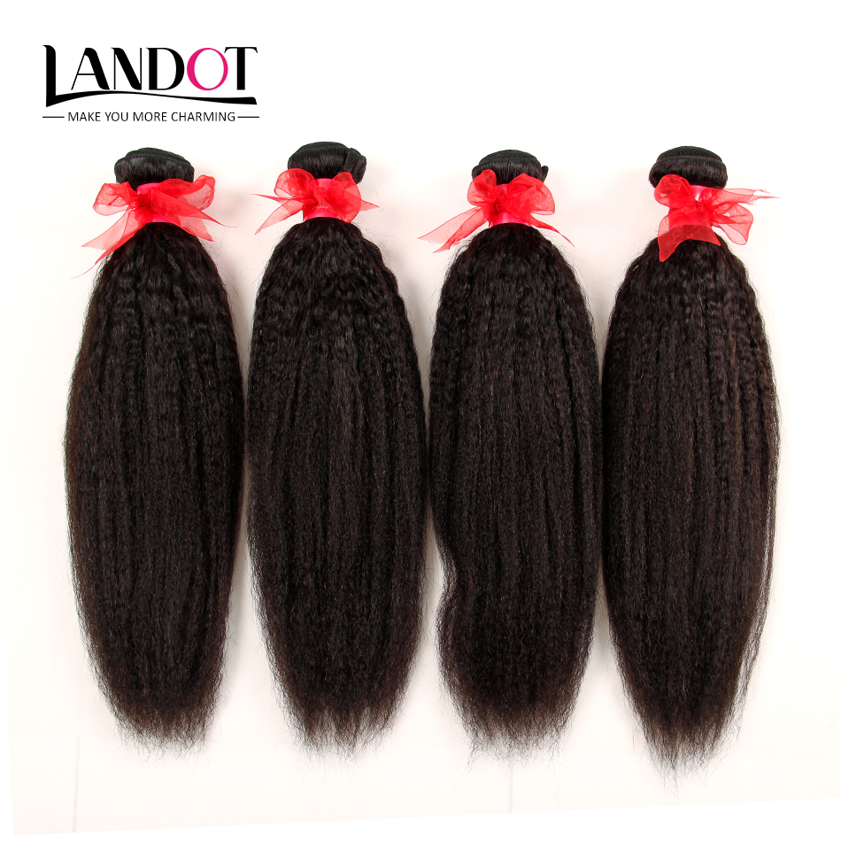 Peruvian Malaysian Indian Brazilian Kinky Straight Virgin Human Hair Weave Bundles 100% Unprocessed Italian Coarse Yaki Remy Hair Extensions