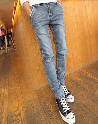 Wholesale-Recommand Desinger Jeans Spring New Arrival Mens Zipper Style Jeans skinny denim harem pants personality skinny jeans men
