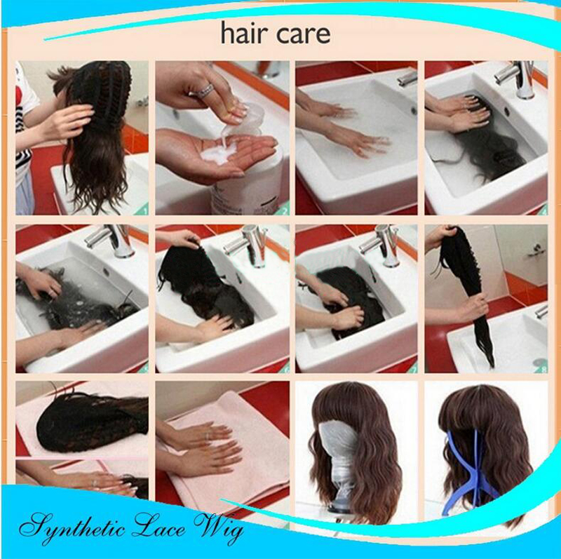 Fashion synthetic Black Ombre Blonde Lace front wigs womens short straight hair wigs