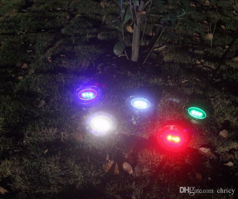 Solar led lawn lamp 3led spike landscape spotlights IP65 cool white / warm white outdoor underground lighting fixture