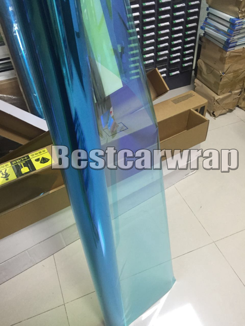 Blue High-performance Chameleon Window Tint Film Car Film PET Window Tints For Auto Window Graphics Free Shipping VLT 60% SIZE 1.52X30M