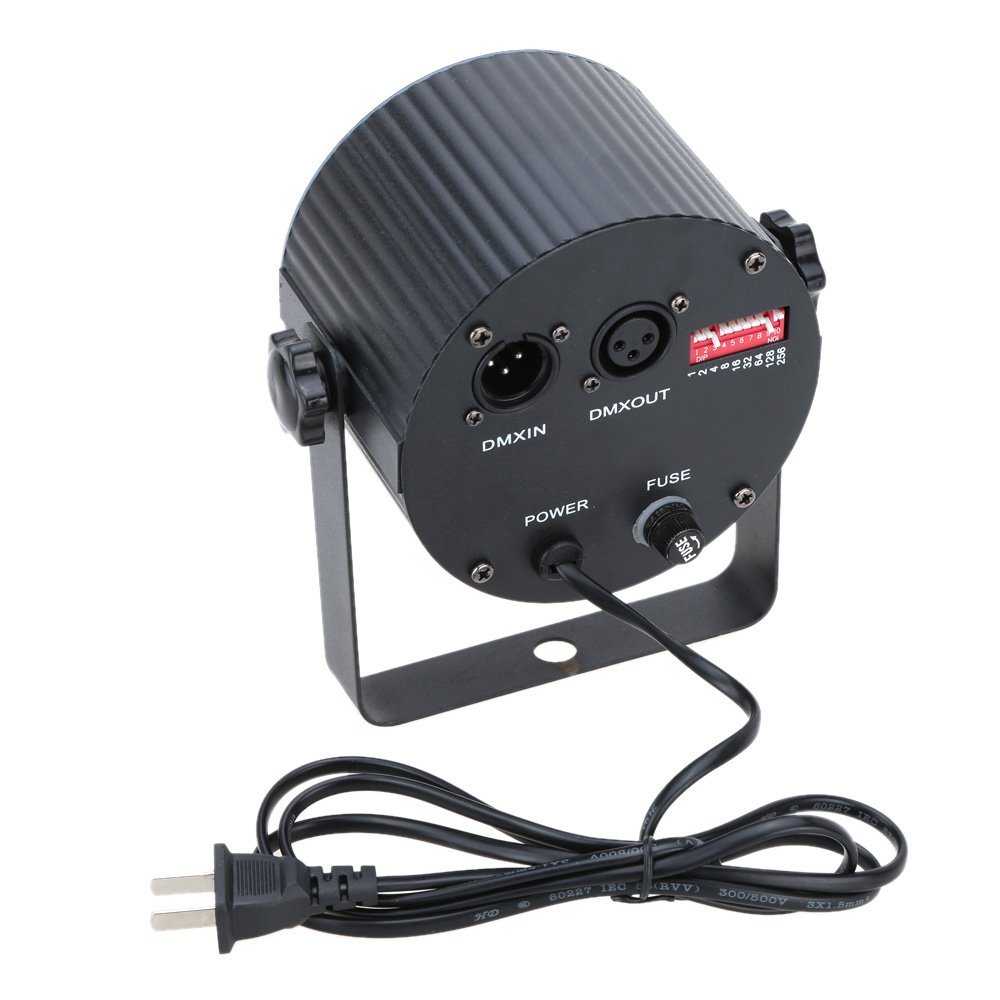 Portable 86 RGB LED Stage Lights Par Party Show DMX-512 Lighting effect Disco Spotlight Projector for Wedding Party Bar Club DJ