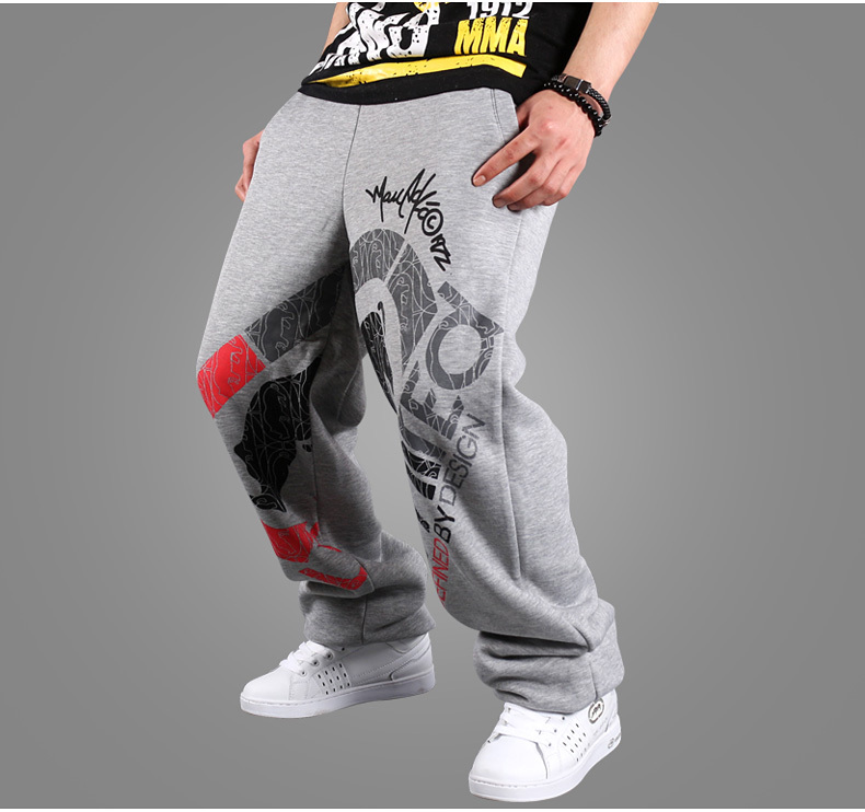 Wholesale-Fashion Men's Hip-Hop Track Pants Skate Rap sport Parkour Loose casual Boys pants Basketball pants