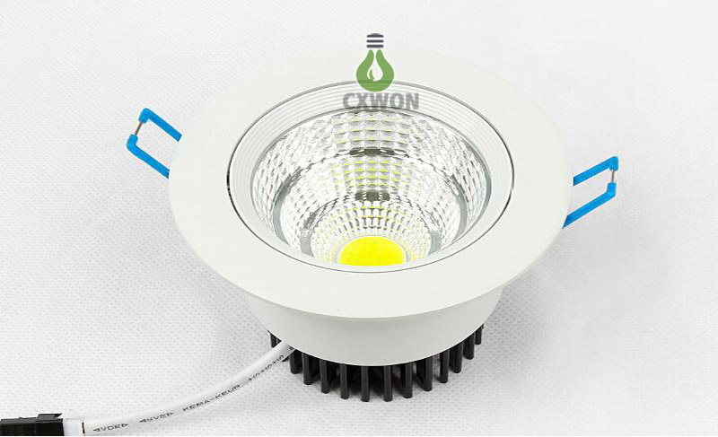2016 Newest Led Recessed COB Downlights 5W 9W 12W 15W 20W Dimmable Led Ceiling Down Lights 60 Angle Warm/Cool White AC 85-265V