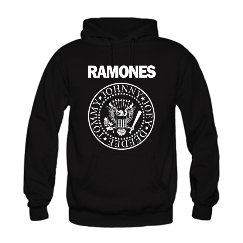 Wholesale-Men Cool Custom Design Ramones Popular Rock Hip Hop Print Casual Hoodies Sweatshirts Fashion Persionalized Special High Quality