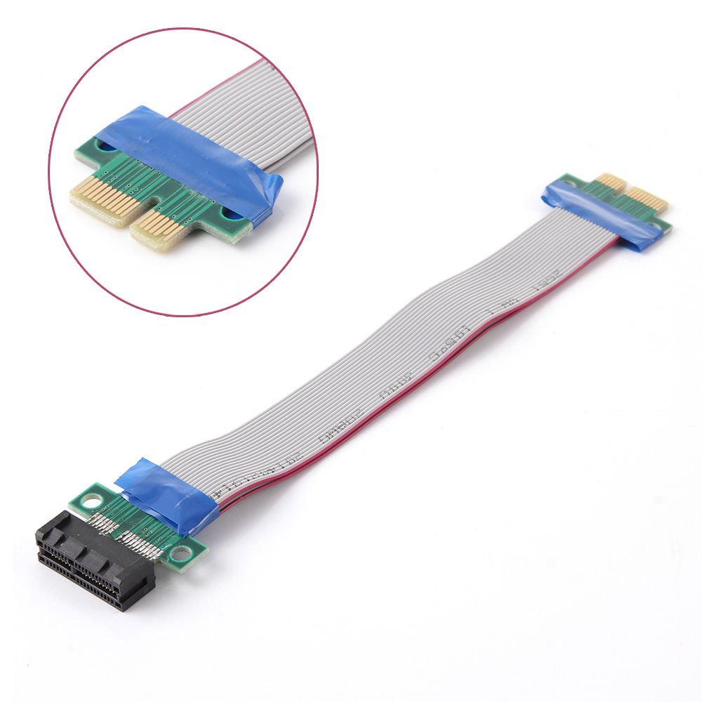 PCI-E 1X Riser Card Extender Cable Rapid transmission Extension Ribbon High-end Compatibility Flex Relocate Cable 19cm
PCI-E 1X Riser Card Extender Cable Rapid transmission Extension Ribbon High-end Compatibility Flex Relocate Cable 19cm