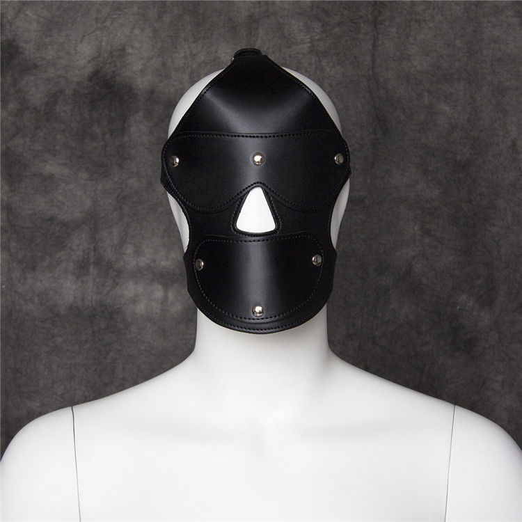 Adult Toys US New Sexy Full Mask Hood Bondage Fetish Restraint Costume Party Roleplay GIMP #R172