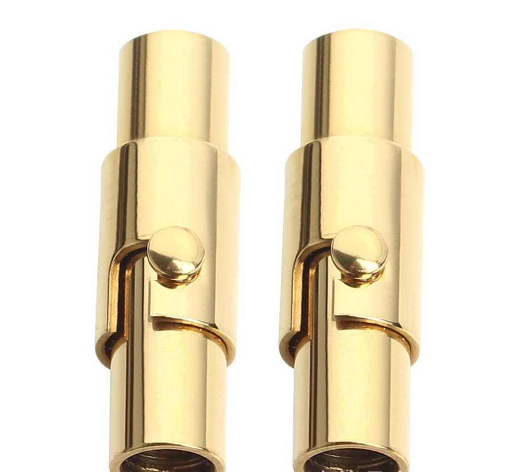 Stainless Steel Silver Cylinder Magnetic Clasp Connectors Jewelry Findings Supplies Craft Leather Cord End Cap Bracelet
Stainless Steel Silver Cylinder Magnetic Clasp Connectors Jewelry Findings Supplies Craft Leather Cord End Cap Bracelet