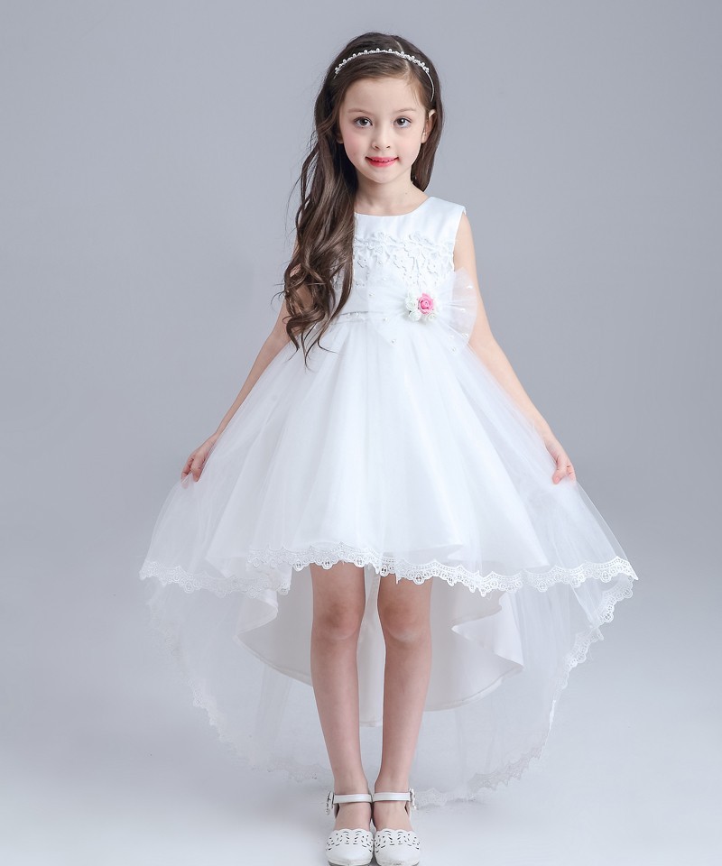 Formal Lace Flower Girl Communion Party Prom Princess Pageant Bridesmaid Wedding Flower Girl Dress with Full Length Long Train, White
Formal Lace Flower Girl Communion Party Prom Princess Pageant Bridesmaid Wedding Flower Girl Dress with Full Length Long Train, White