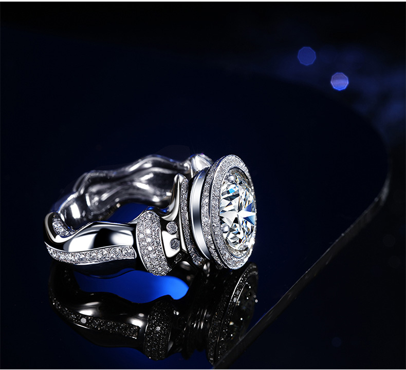 Victoria Wieck Cocktail Jewelry Manmade 925 Sterling Silver Topaz Simulated Diamond Gemstones Wedding Band Men Rings for Lover Gift Size8-13