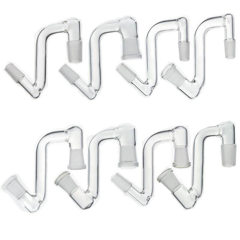 Glass Drop down adapter reclaimer 3.5" M/F 10mm/14mm/18mm glass Dropdown Adapter oil rigs adapters wholesale.