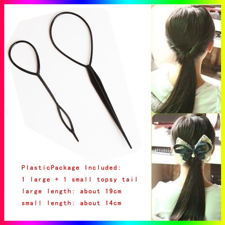 Topsy Tail Hair Maker Ponytail Styling Tool Hair-braiding styling Tool/make up tool 1000pairs/lot 2000pcs