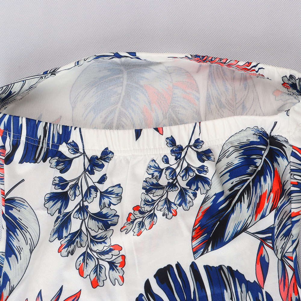 HAOYUAN Off Shoulder Strapless Backless Mini Dress Summer Autumn Sleeveless Floral Bodycon Dresses Women Sexy Dress Club Wear q1110