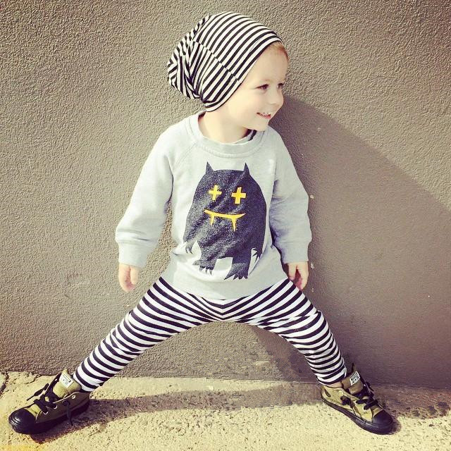 2016 Autumn INS baby boys girls sets Cute Carton outfits Fashion infants clothes Long sleeve T Shirts + Striped Pants 2pcs sets, As photo
2016 Autumn INS baby boys girls sets Cute Carton outfits Fashion infants clothes Long sleeve T Shirts + Striped Pants 2pcs sets, As photo
