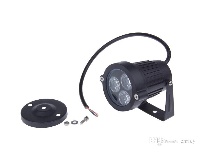 3*3W LED Lawn Light Waterproof Outdoor Spotlight Green Yellow Red Blue White Led Lawn Spotlight For Garden Lawn Decoration Light 85-265V 12V